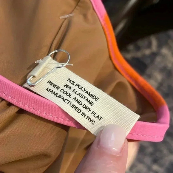 Nu Swim Noodle Floral One Piece Swimsuit Pink XXL - Picture 6 of 8